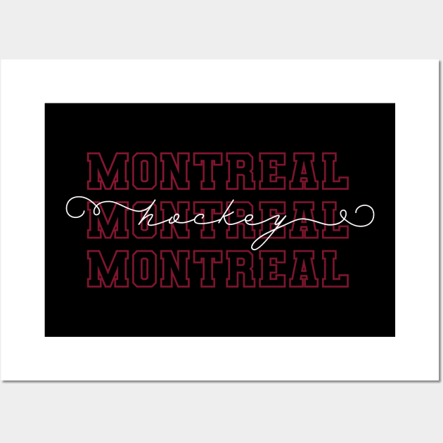 PWHL Hockey Montreal Wall Art by Made Adventurous